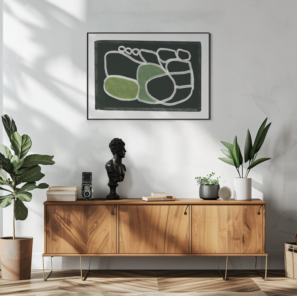 Lijntekening abstract | Poster