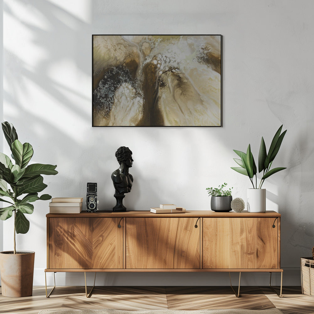 Rustiek Abstract - Terra's Wandtapijt | Poster