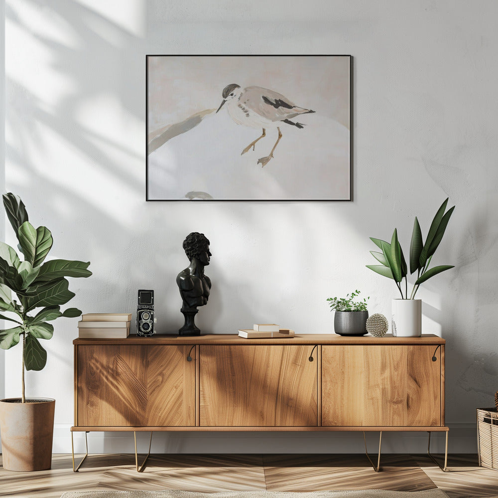 Schattige strandvogel | Poster