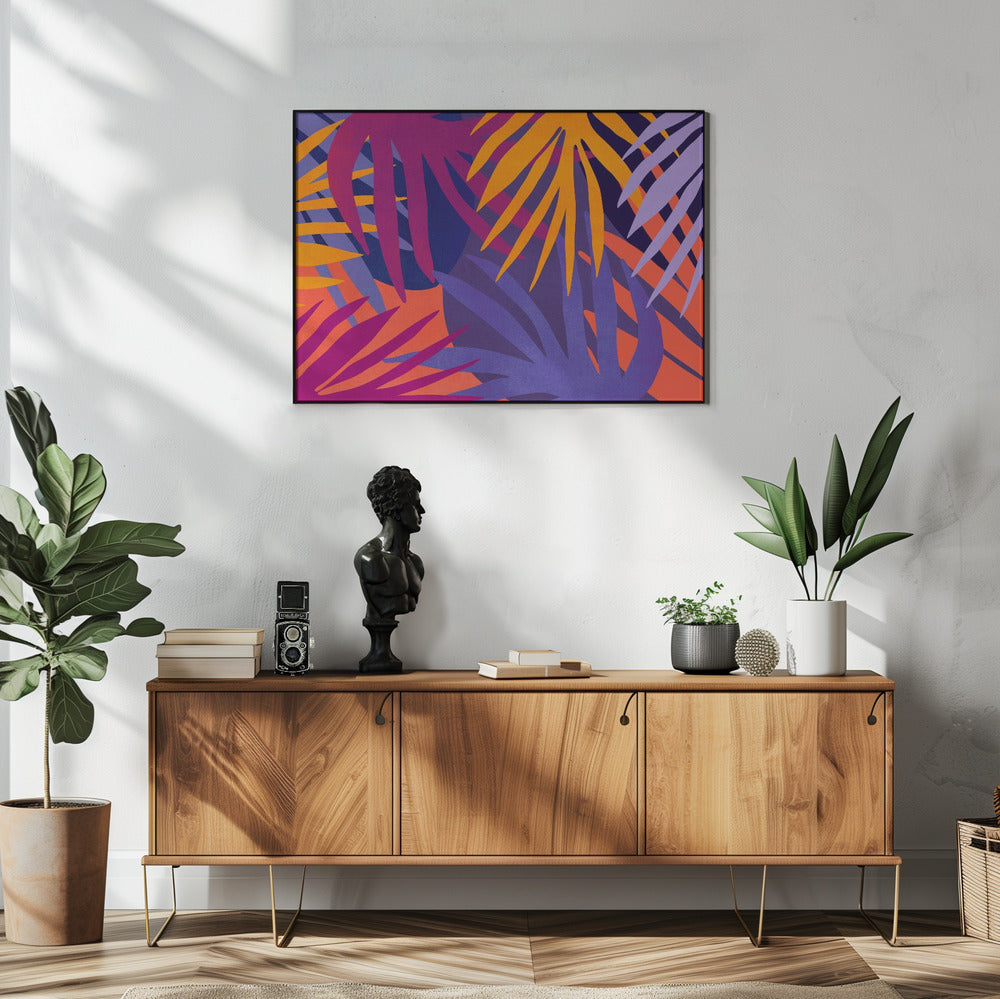 Levendige junglebladeren | Poster