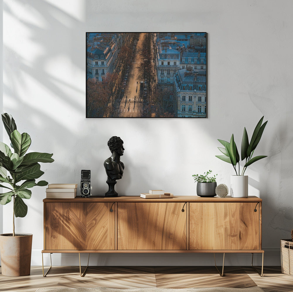 2 fietsers + 2 voetgangers | Poster