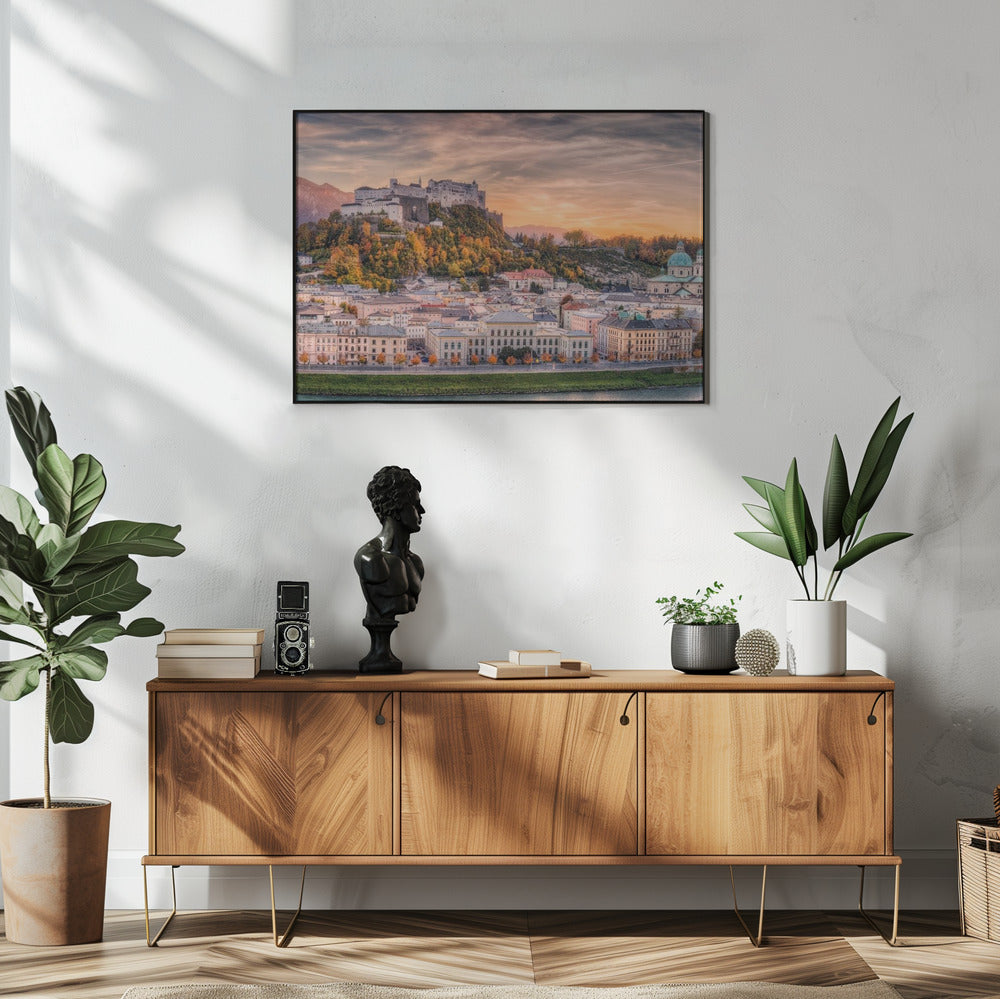 Salzburg in herfstkleuren | Poster