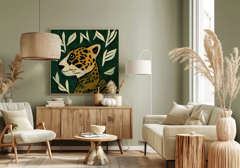 Jaguar's blik | Canvas