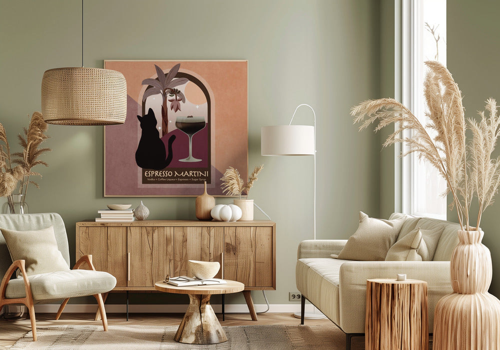 Maanverlichte espresso | Canvas