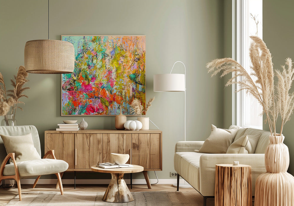 Expressionist Colorful Abstract | Canvas