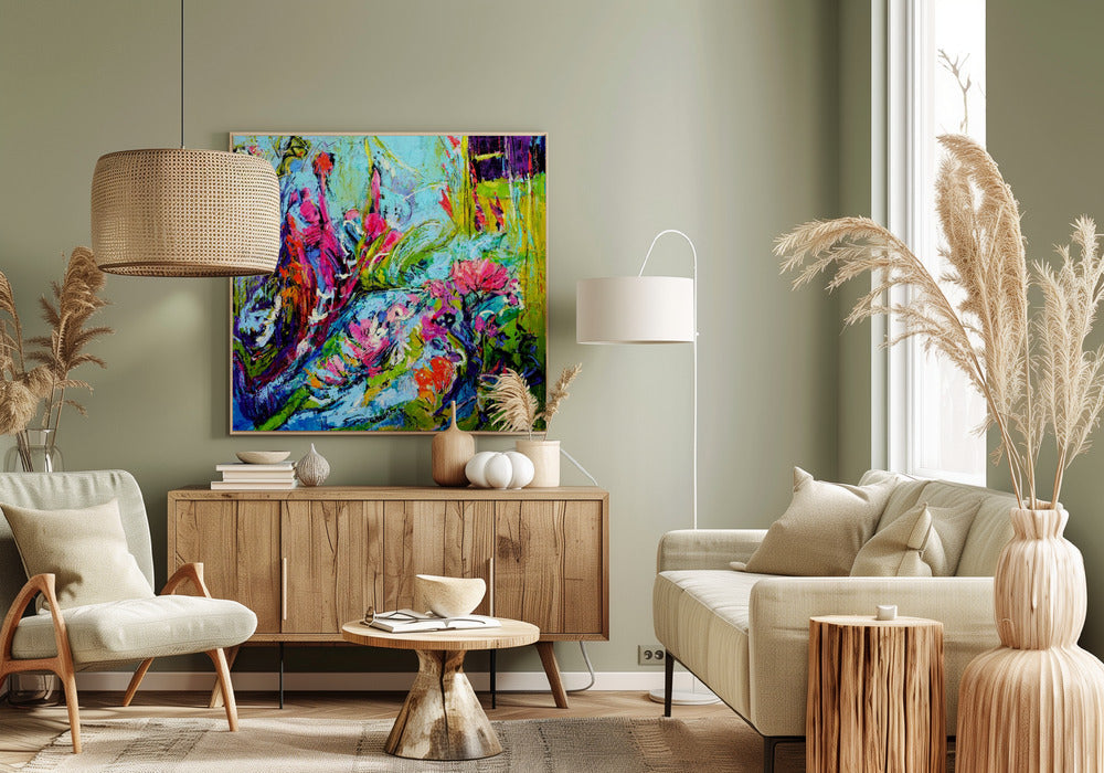 Botanische straling | Canvas