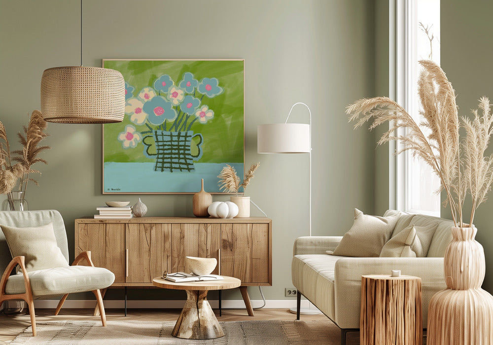 Blue flowers | Canvas