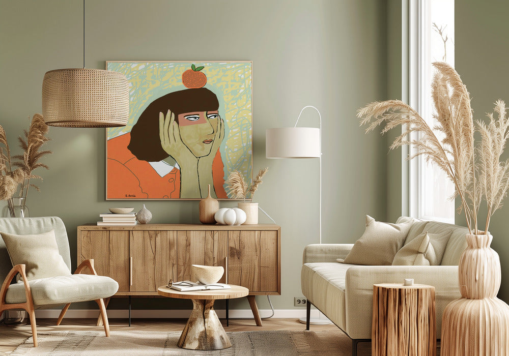 Dromer van sinaasappels | Canvas