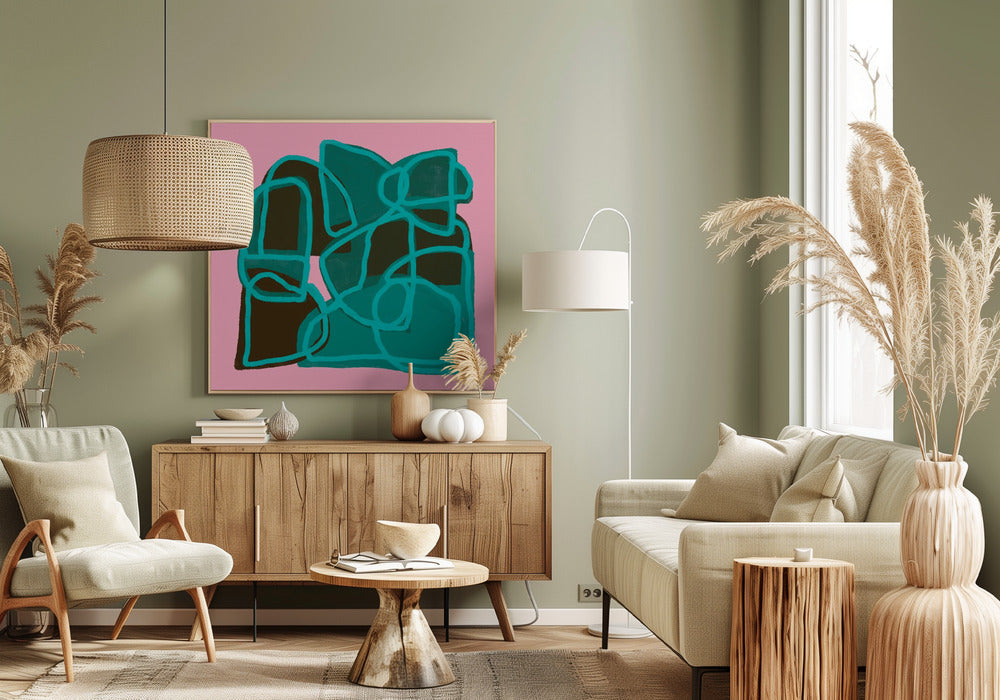 Roze Abstract | Canvas