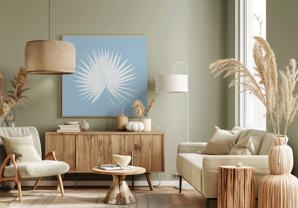 Tropisch Blauw 1 | Canvas