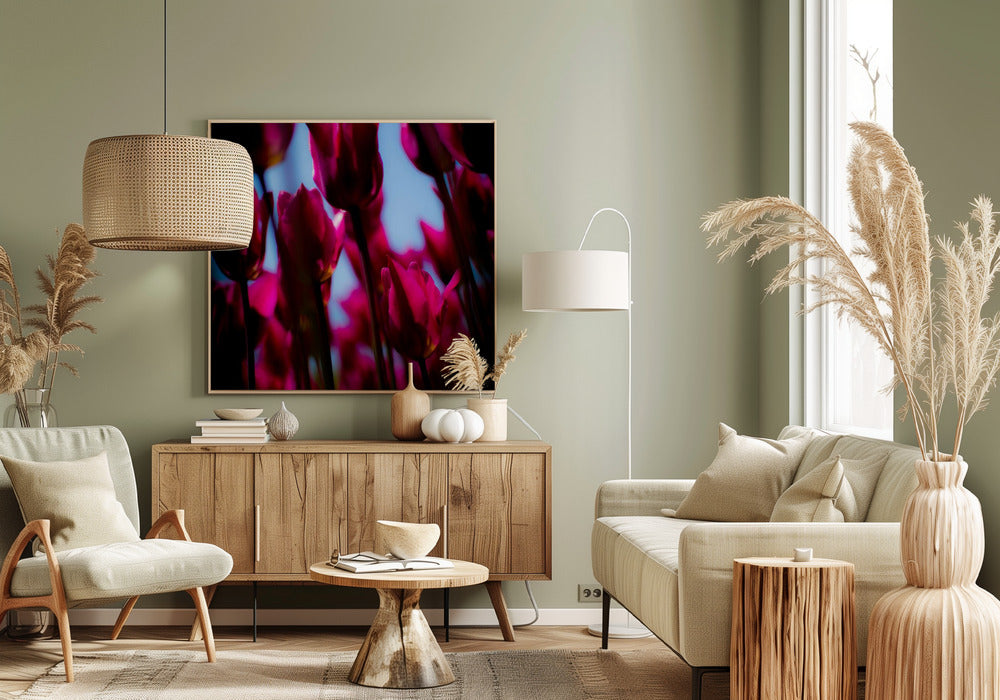 Paarse tulpen | Canvas