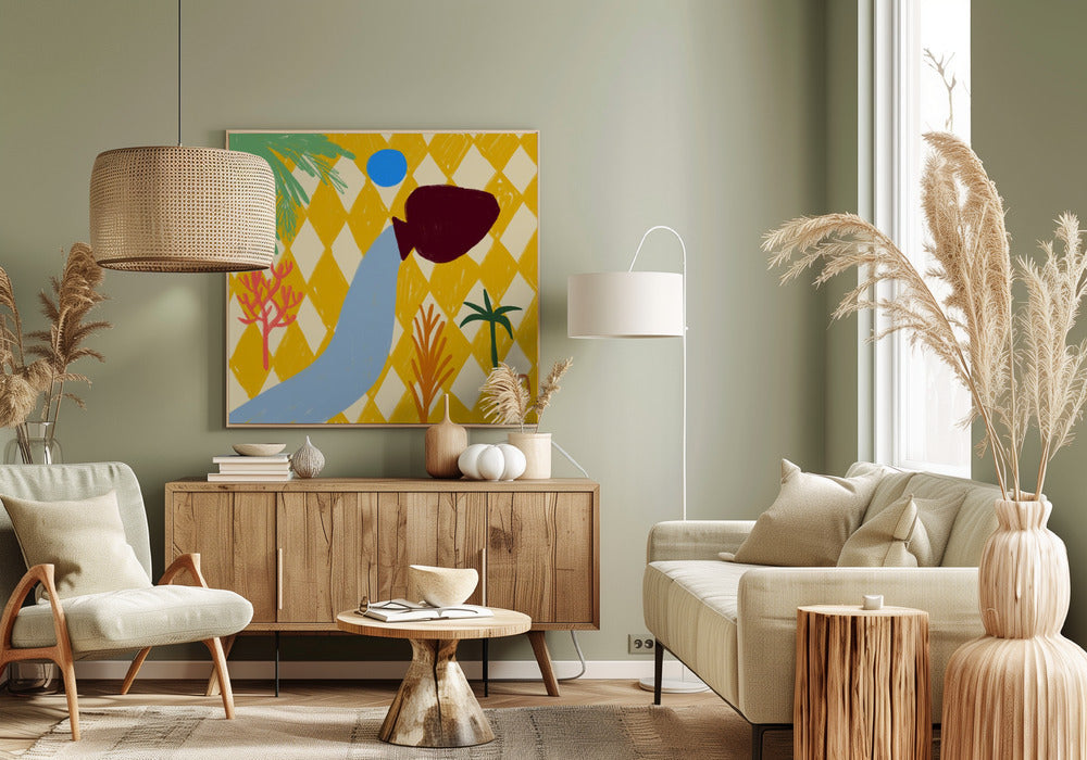 Vibrant Oasis Flow | Canvas