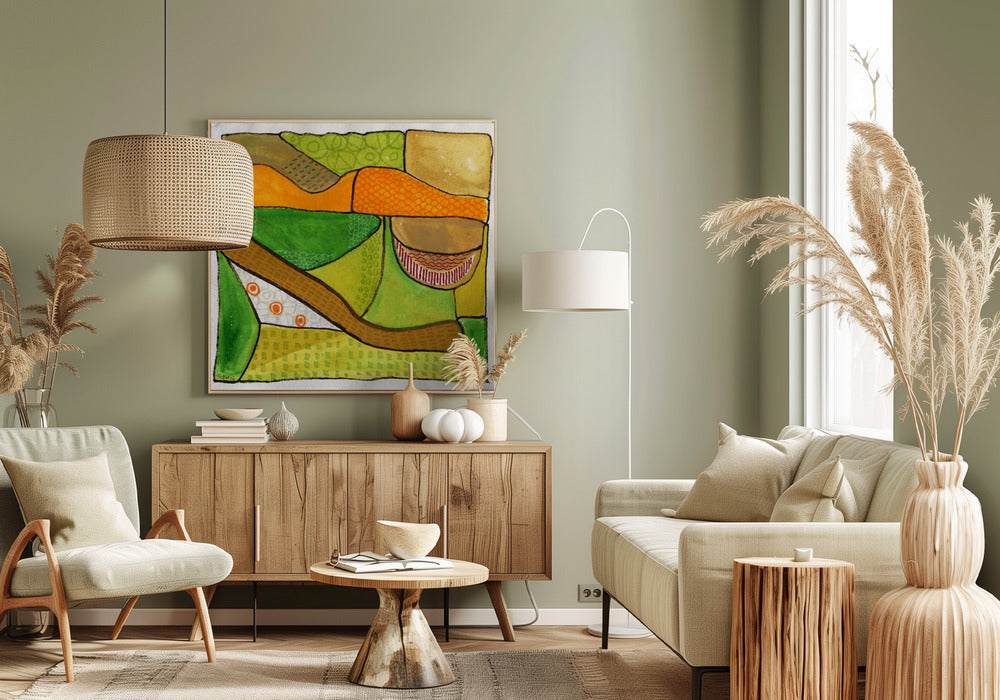 Een plek op het platteland | Canvas