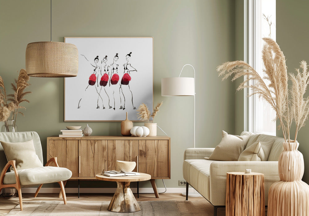 Frambozen op parade | Canvas