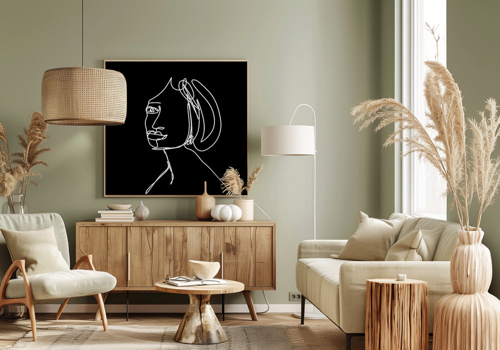Woman LINE DRAWING | Canvas