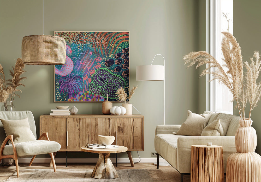 Zeepaardje in het regenwoud in de zee 2 | Canvas