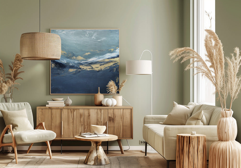 Een vredig zeegezicht | Canvas