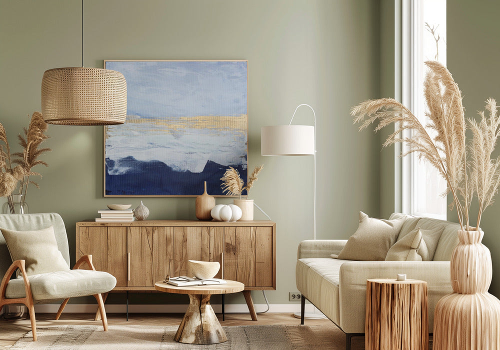 Vreedzame Gouden Horizon | Canvas