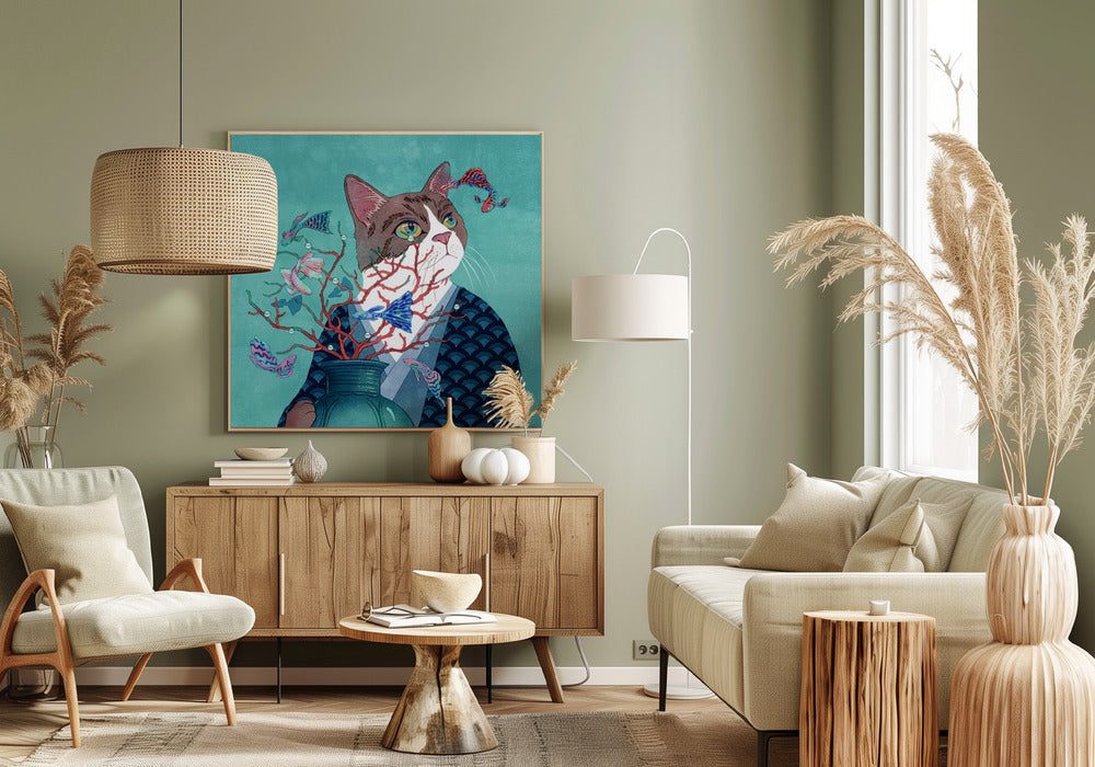Kat en Vis | Canvas