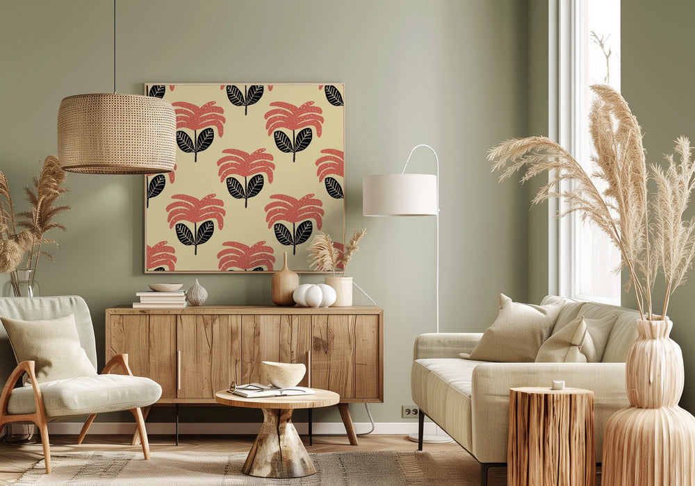 Bloemenpatroon | Canvas