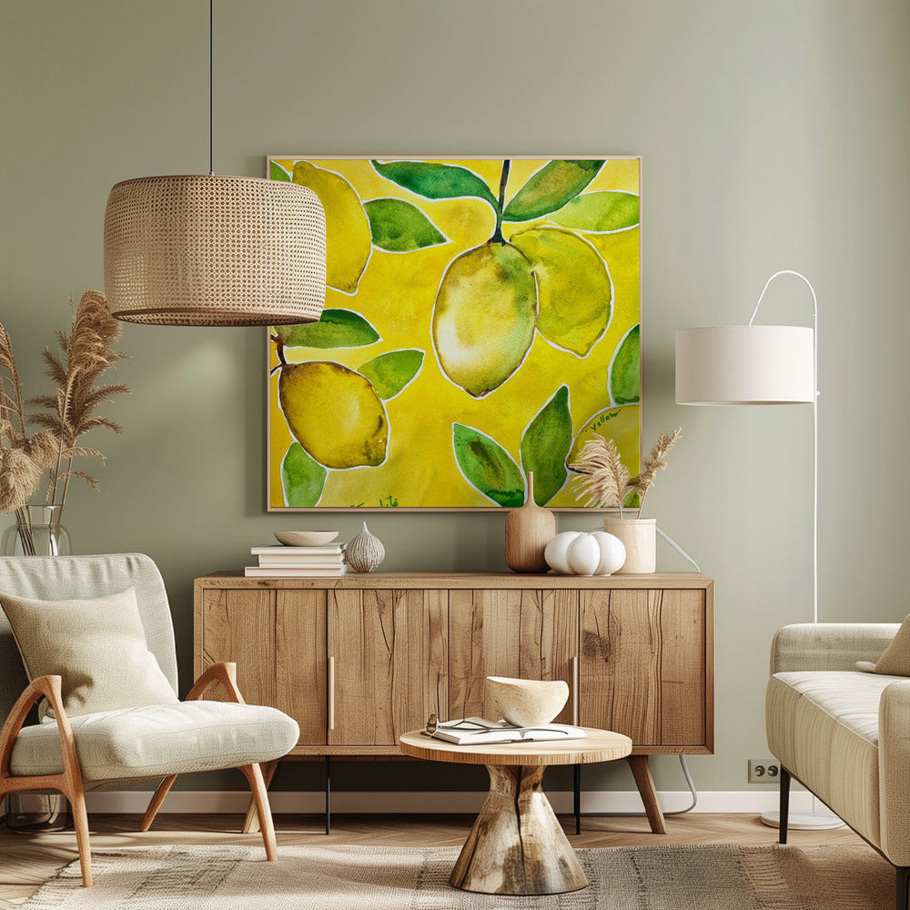 Gele citroenen | Canvas