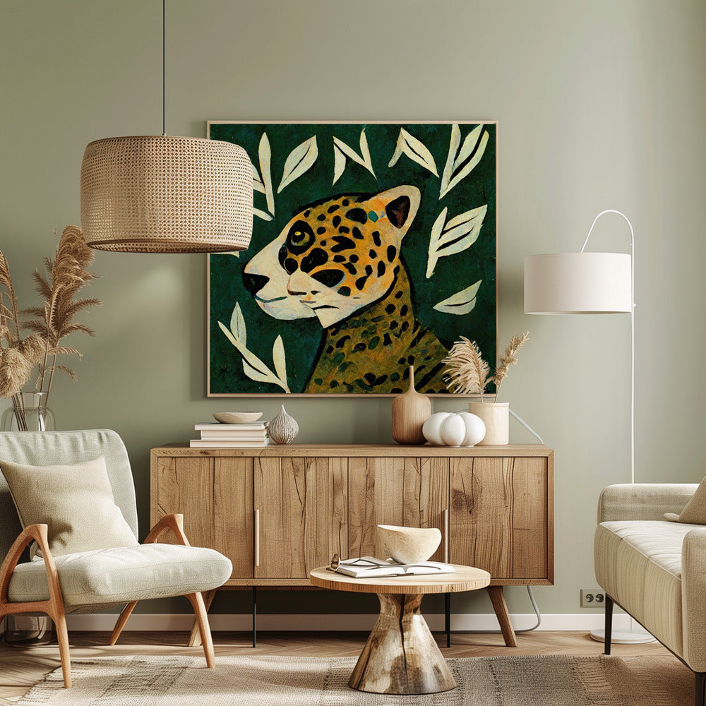 Jaguar's blik | Canvas