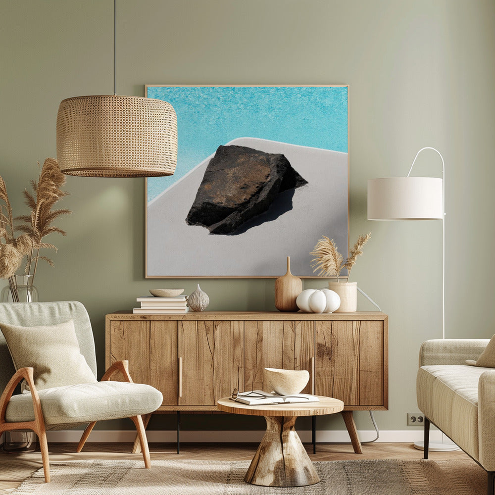 Rock bij het zwembad | Canvas