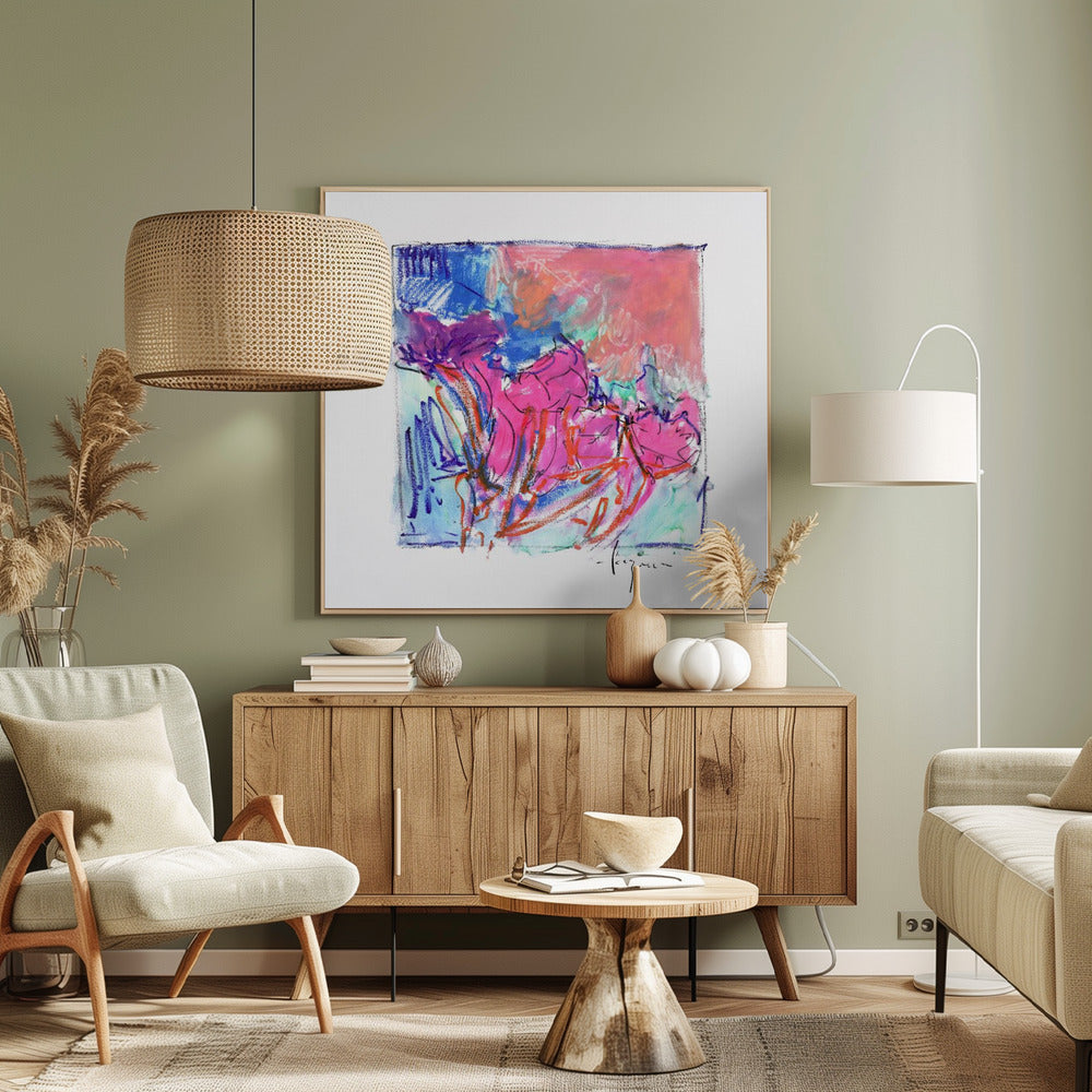 Levendige bloesems | Canvas