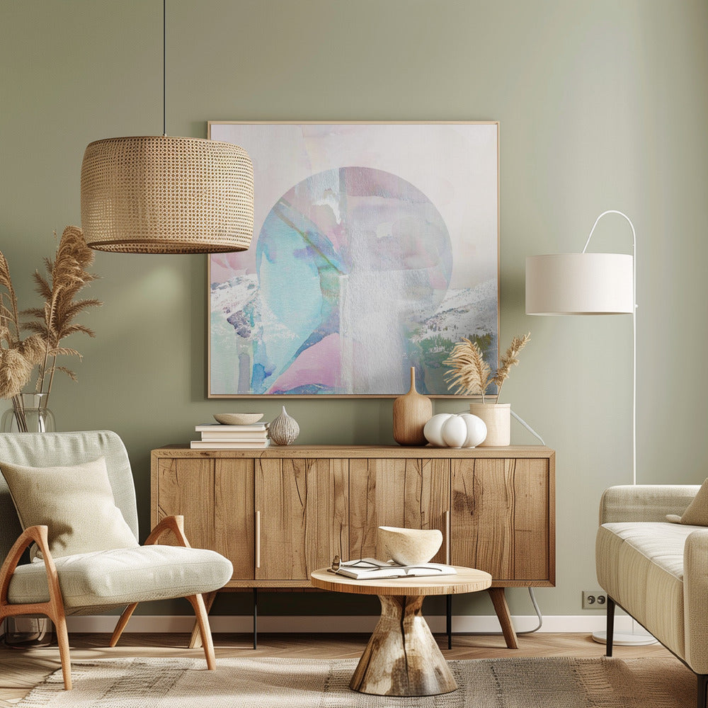 Over de maan II | Canvas