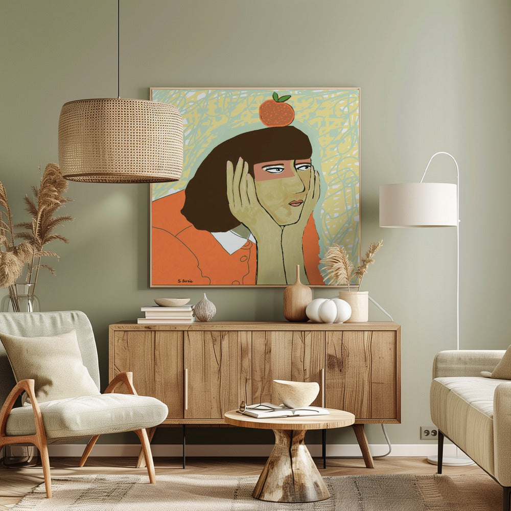 Dromer van sinaasappels | Canvas