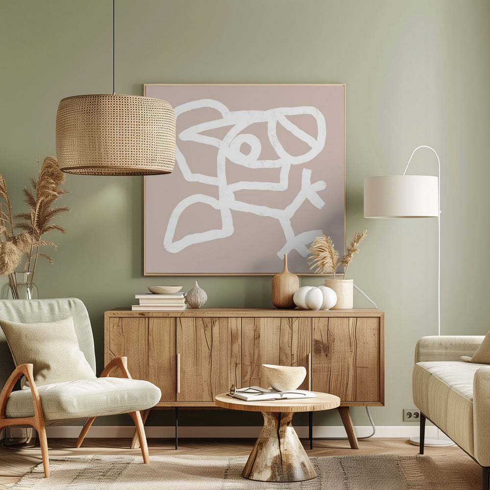 Beige abstract 4 | Canvas