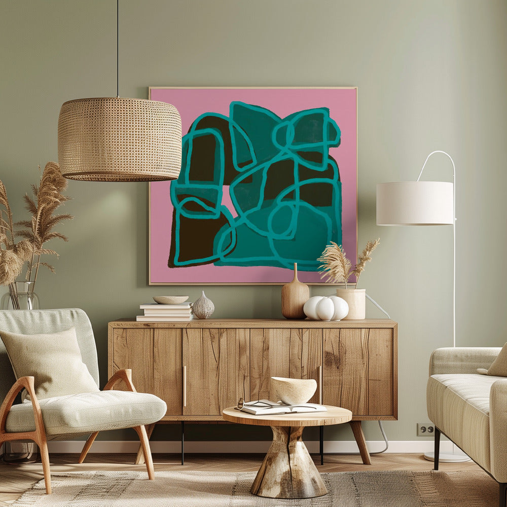 Roze Abstract | Canvas