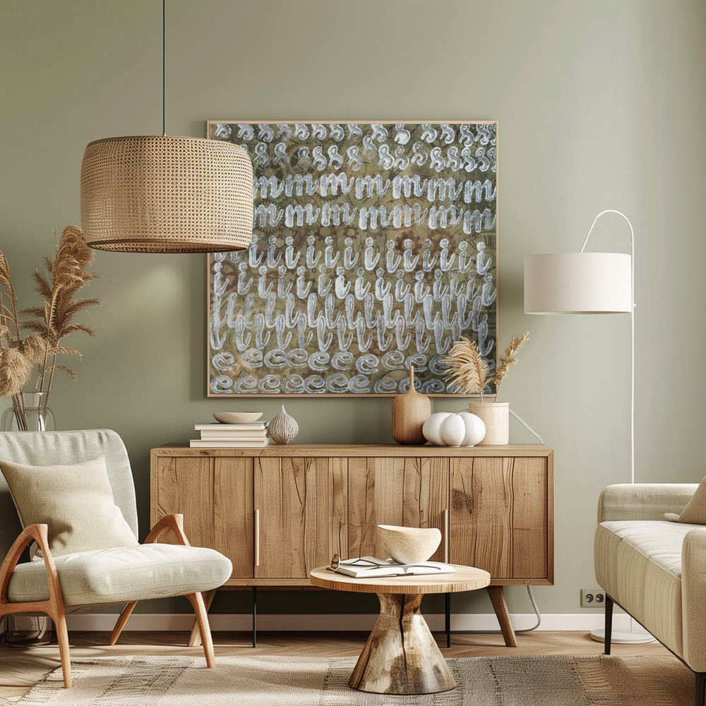 Echoed Letterscape | Canvas