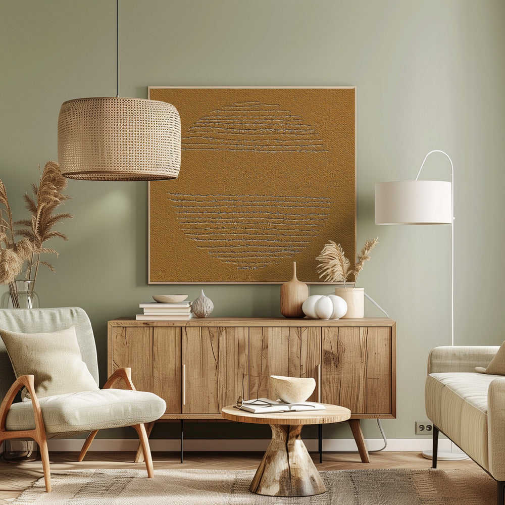 Verdeelde Horizon | Canvas