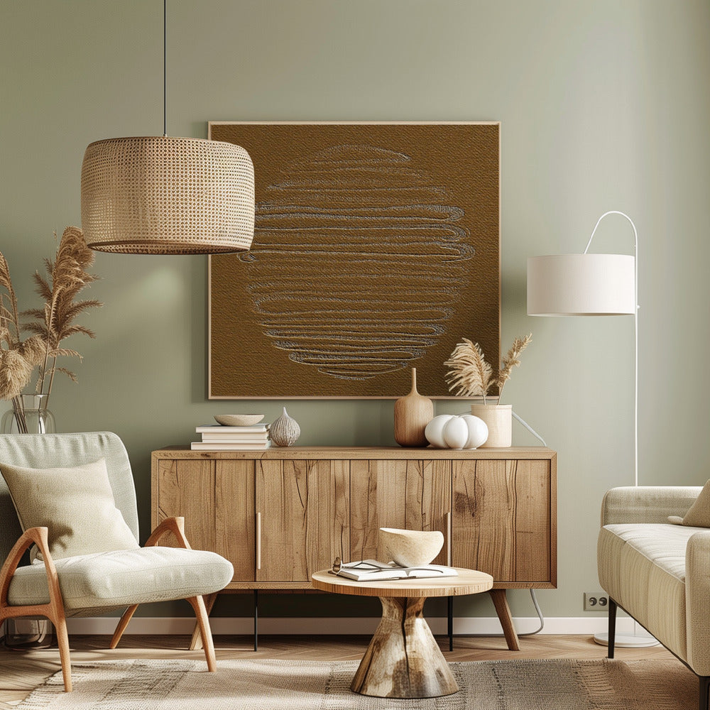 Ronde vorm 37 | Canvas