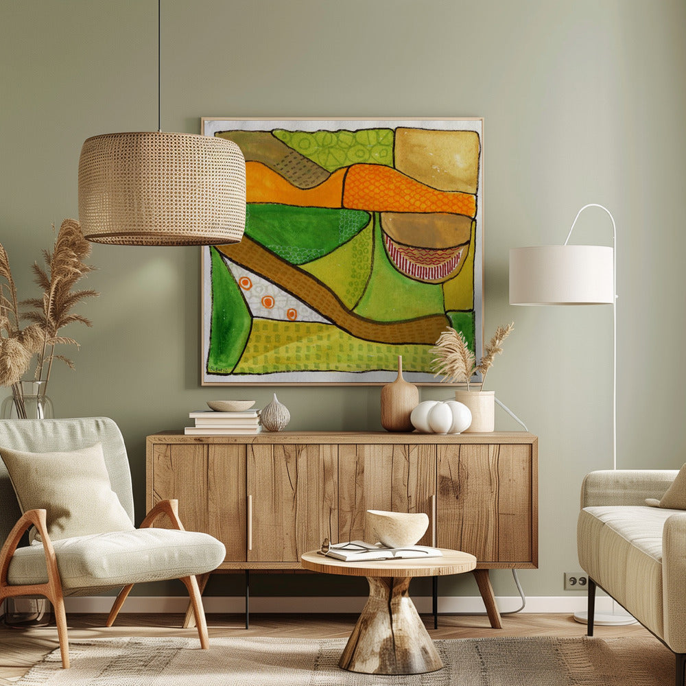 Een plek op het platteland | Canvas