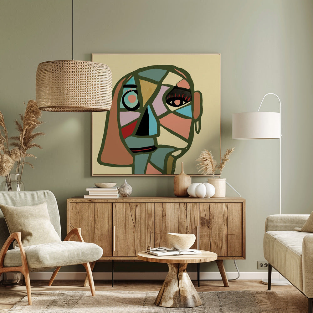 Abstract gezicht | Canvas