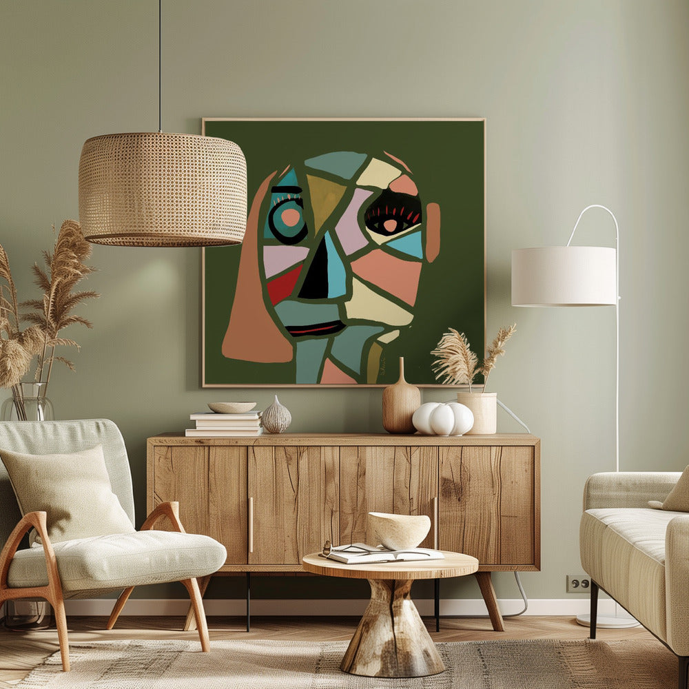 Abstract gezicht | Canvas