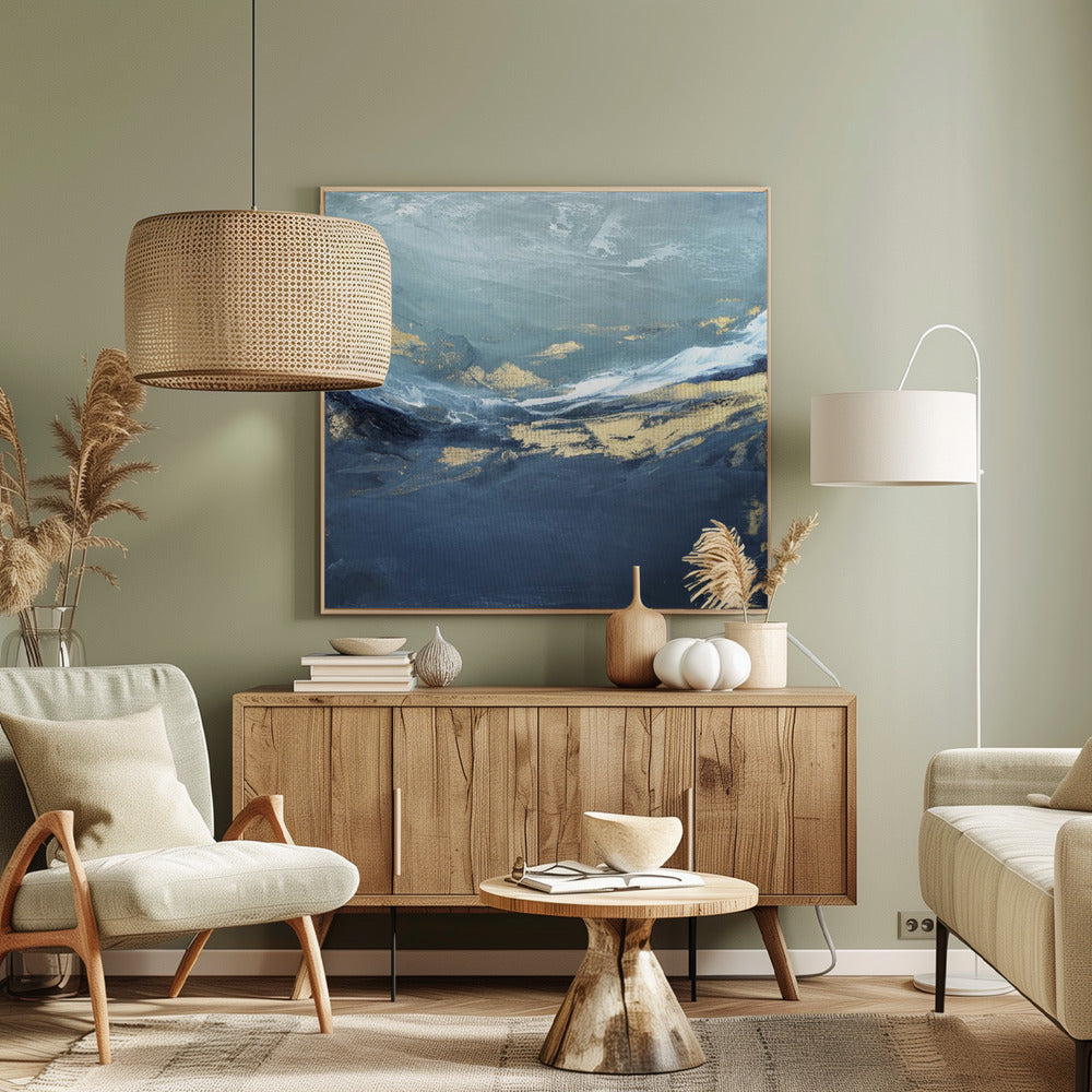 Een vredig zeegezicht | Canvas