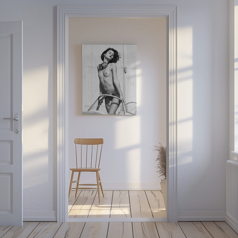 Op het vliegveld | Canvas