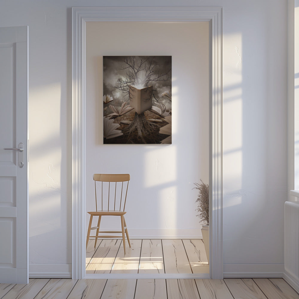 Oude boom leesverhaalboek | Canvas