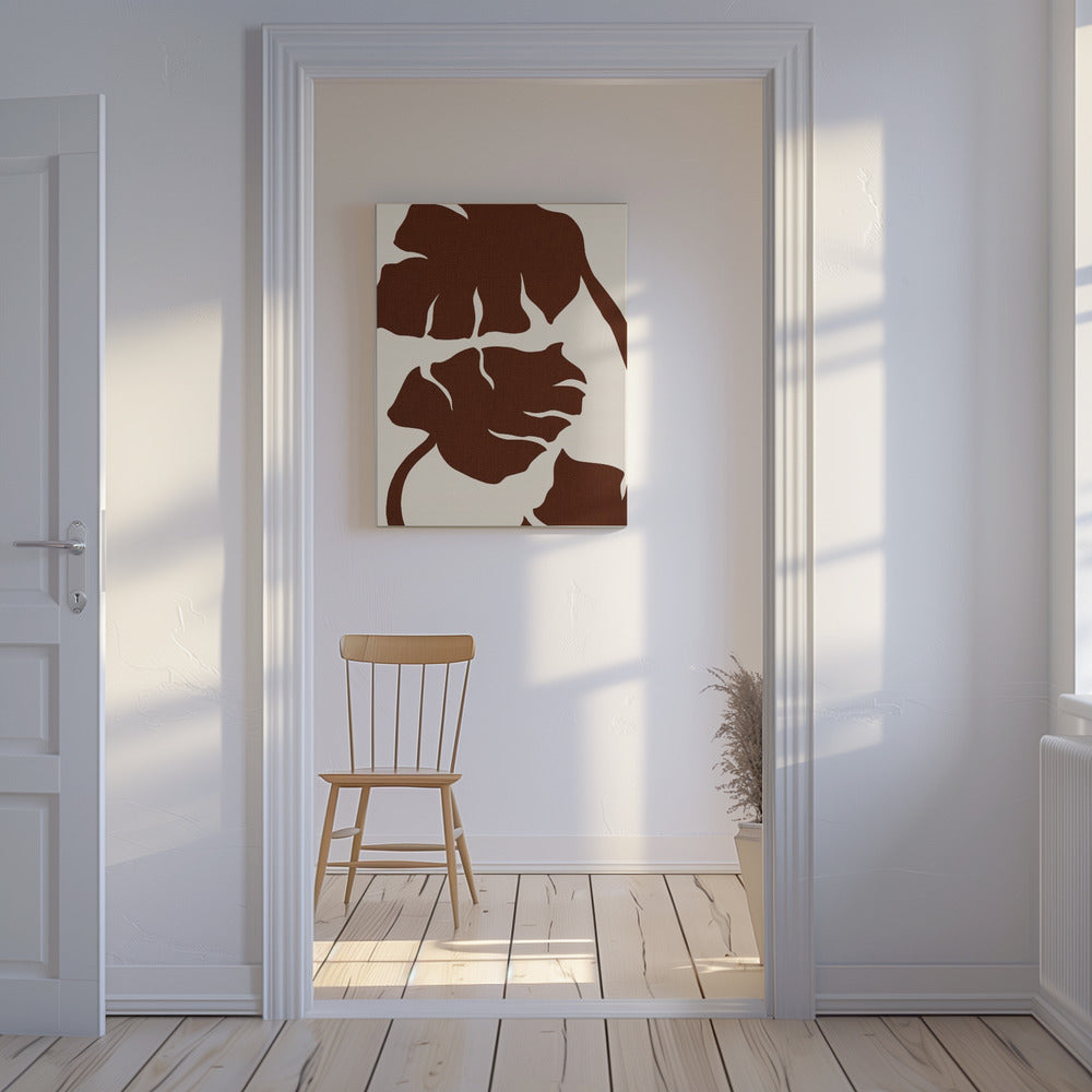 Monstera Canvas Bruin | Canvas
