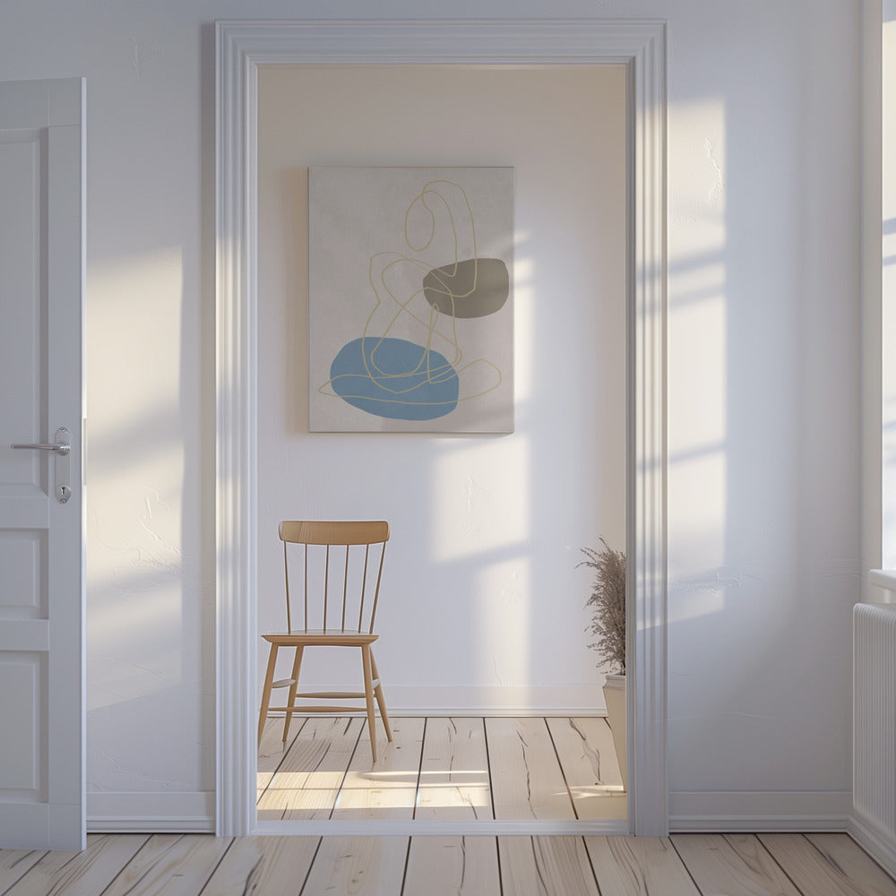Gouden Lijnen | Canvas