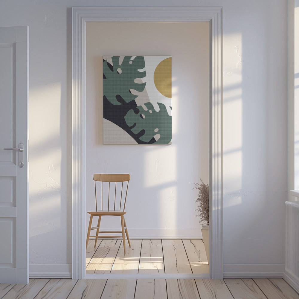 Monstera Uitsnede 01 | Canvas