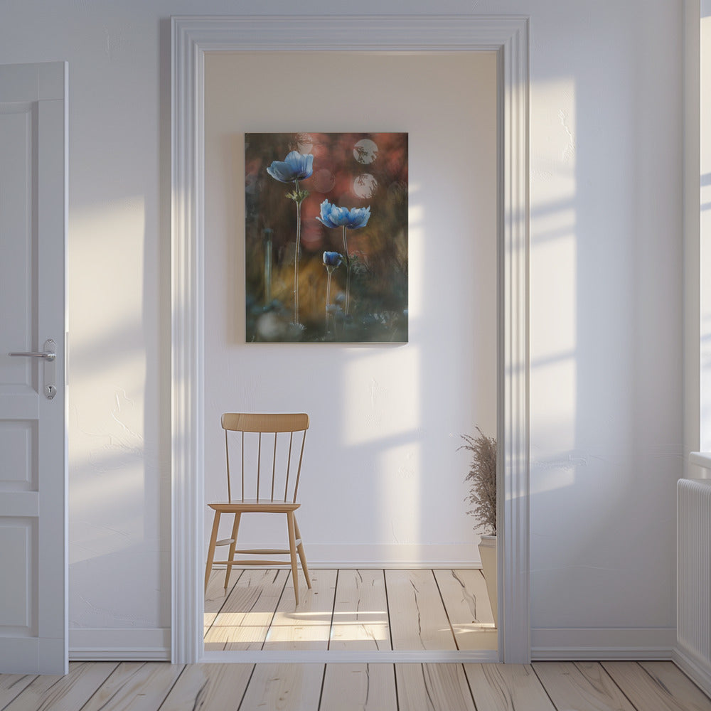 Een explosie van kleuren in een grijze en sombere wereld | Canvas