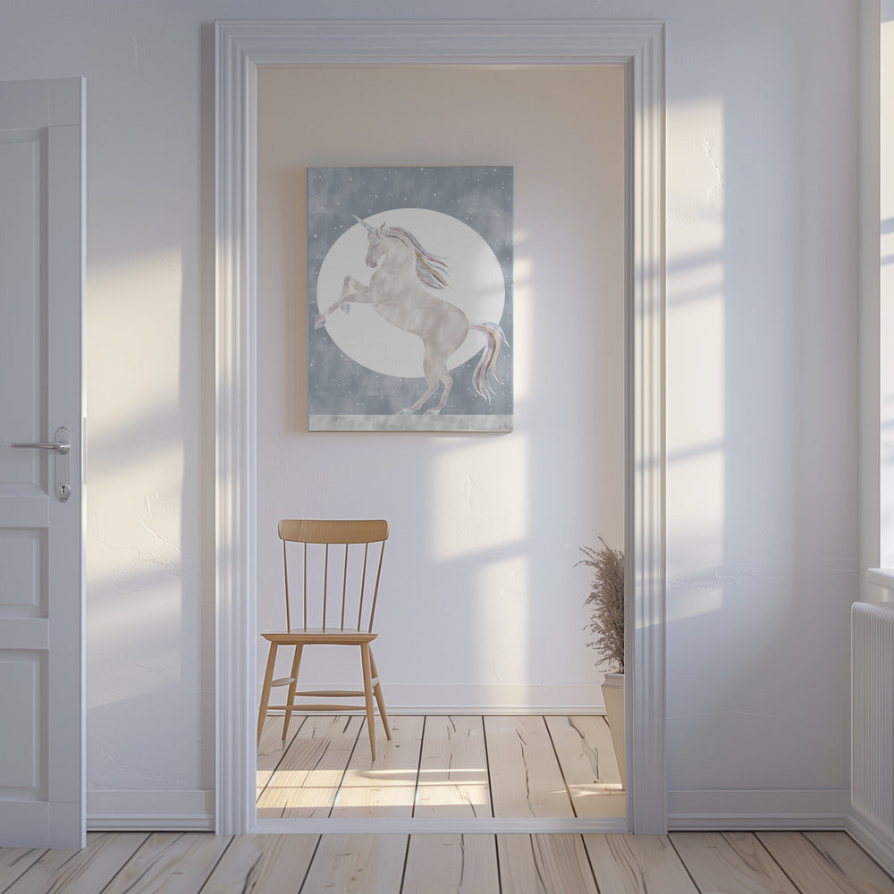 Rijzende Eenhoorn | Canvas