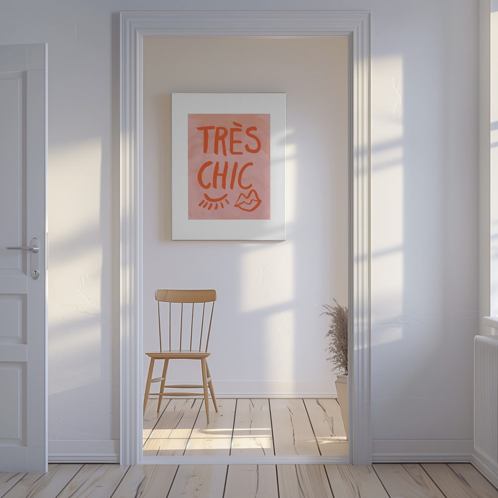 Très Chic Roze Frame | Canvas