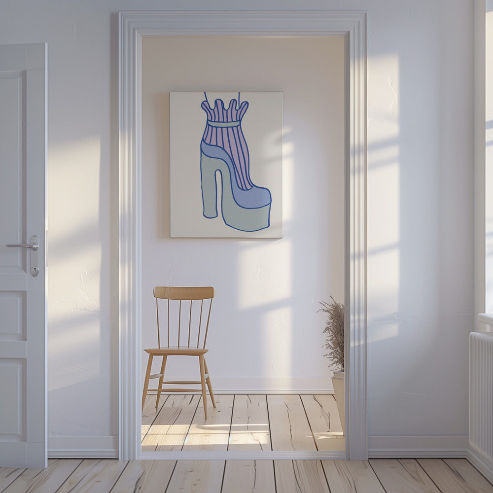 Blue Heel | Canvas