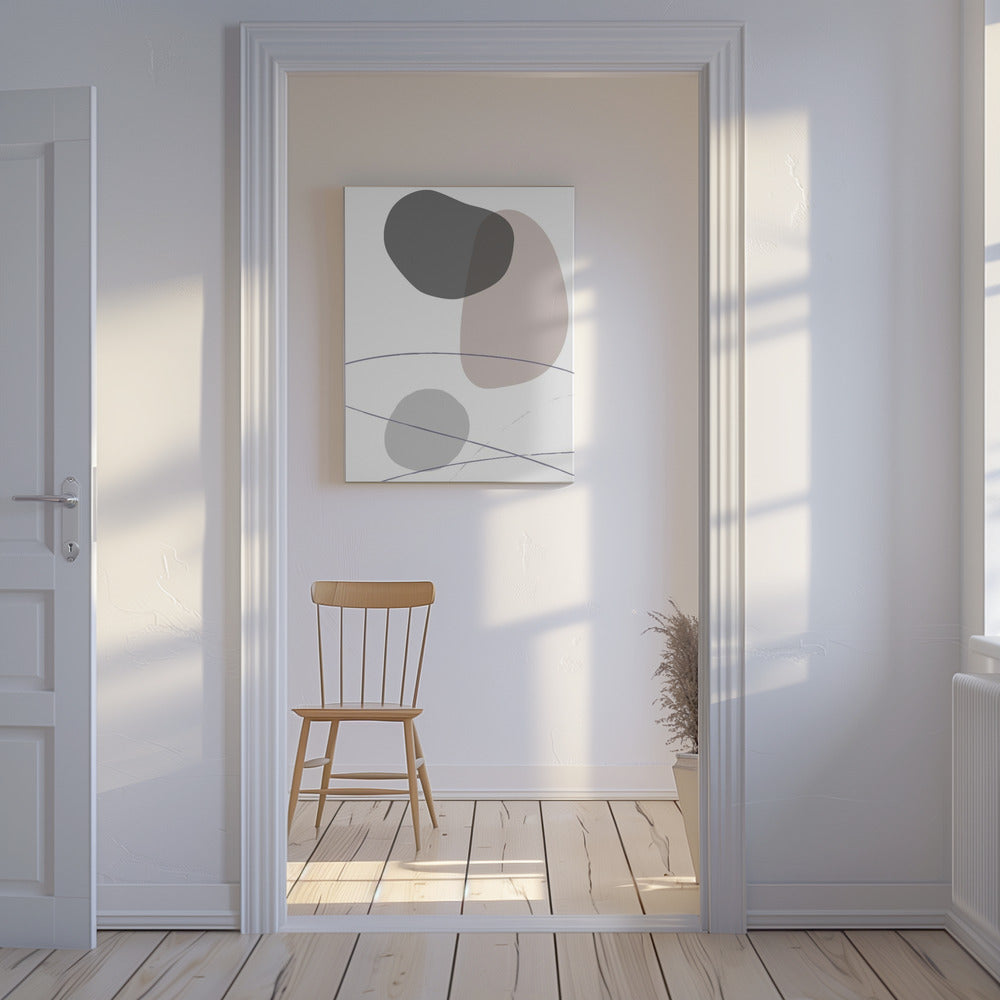 Nieuwe vormen Beige 03 | Canvas