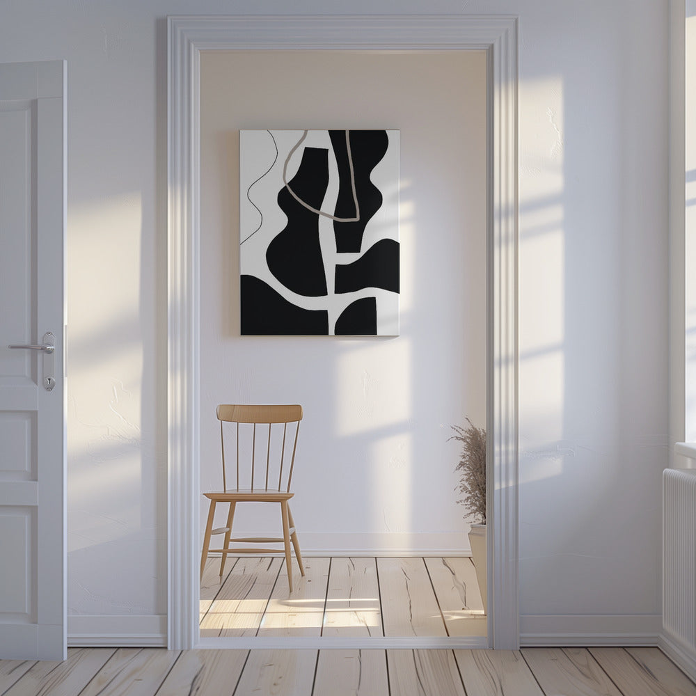 Vloeiende silhouetten | Canvas
